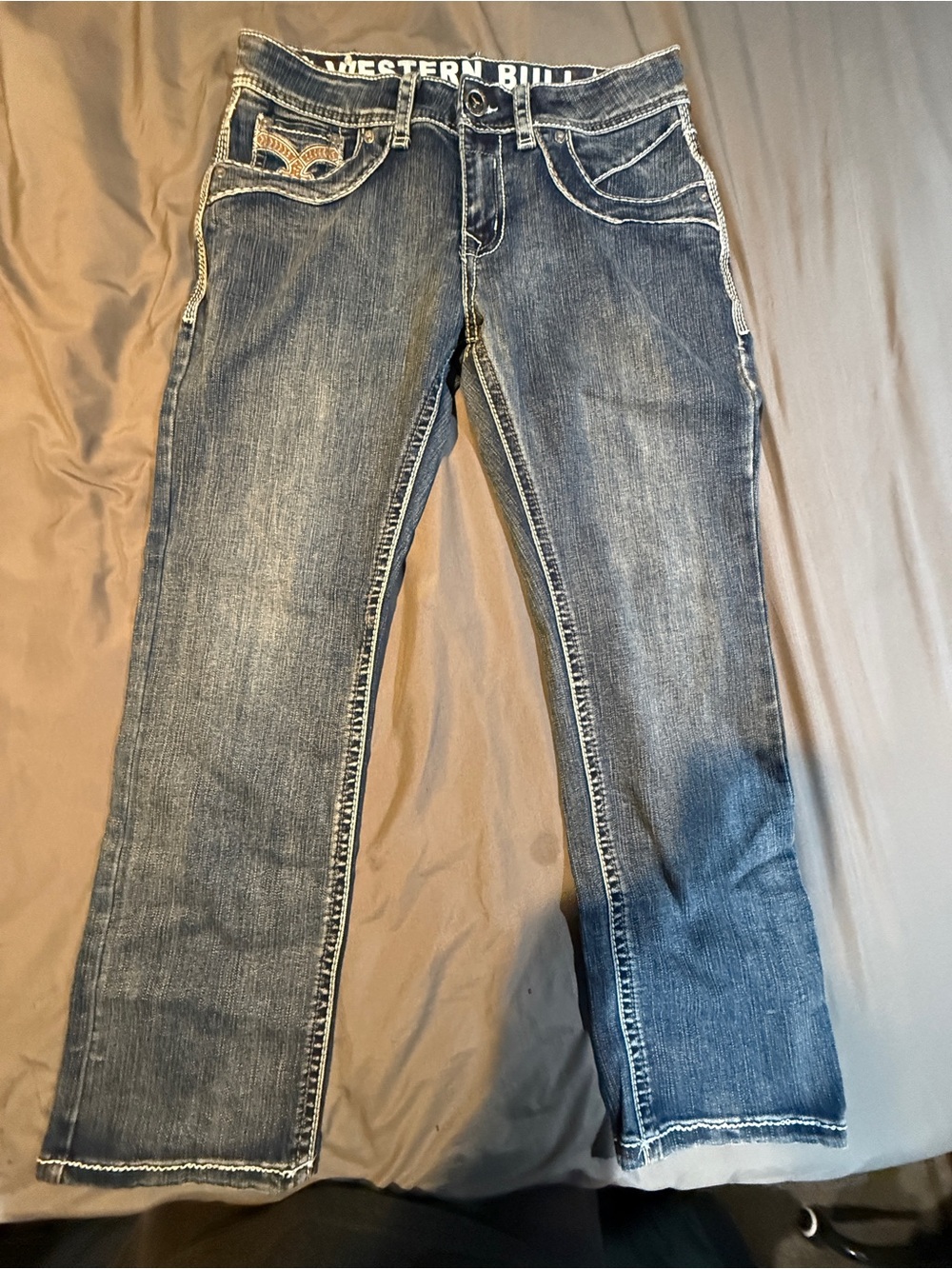 Men’s Dark Wash Straight Jeans